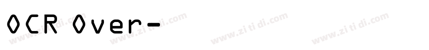 OCR Over字体转换